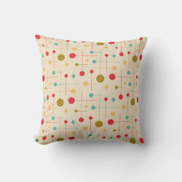 Midden Eeuw Modern Abstract Patroon 29 Crème Kussen