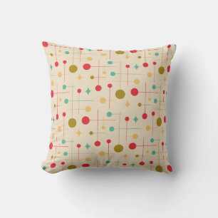 Midden Eeuw Modern Abstract Patroon 29 Crème Kussen
