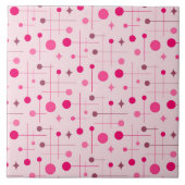 Midden Eeuw Modern Abstract Patroon 29 Magenta Tegeltje (Voorkant)