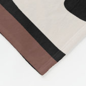 Midden eeuw modern abstract patroon fleece deken (Hoek)