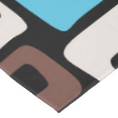 Midden eeuw modern abstract patroon tafelkleed (Gekanteld)
