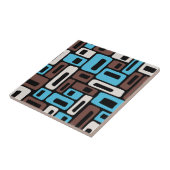 Midden eeuw modern abstract patroon tegeltje (Zijkant)