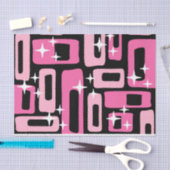 Midden eeuw modern abstract patroon tissuepapier (Craft)