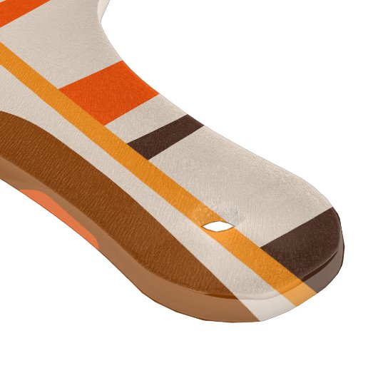 Midden-Eeuw Modern Abstract Piquet 70s Pattern Snijplank (Hoek)