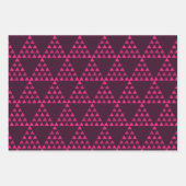 midden eeuw modern abstract retro geometrisch zwar inpakpapier vel (Voorkant 3)