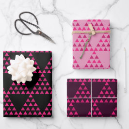 midden eeuw modern abstract retro geometrisch zwar inpakpapier vel