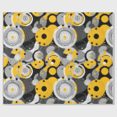 Midden Eeuw Modern Abstracte Cirkel Afrikaanse Ank Cadeaupapier (Vlak)