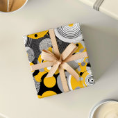 Midden Eeuw Modern Abstracte Cirkel Afrikaanse Ank Cadeaupapier
