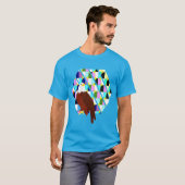 Midden eeuw modern arend t-shirt (Voorkant volledig)