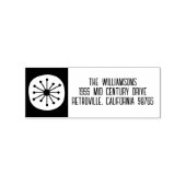 Midden Eeuw Modern Atomair Retro Minimaal Rubberstempel (Afrduk)