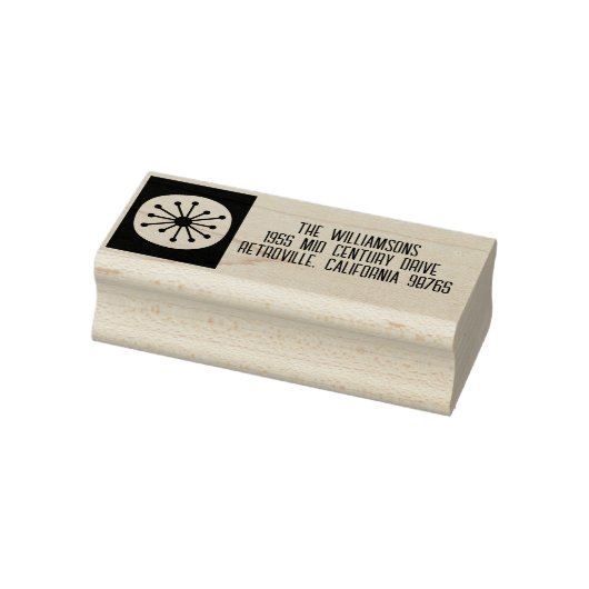Midden Eeuw Modern Atomair Retro Minimaal Rubberstempel (Stempel)