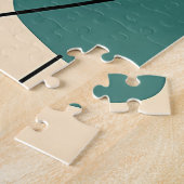 Midden eeuw modern atomaire abstracte legpuzzel (Zijkant)