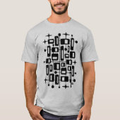 Midden-Eeuw Modern Atomic Abstract T-shirt (Voorkant)