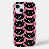 Midden-Eeuw Modern Atomic Cat Pattern Case-Mate iPhone Case (Achterkant)