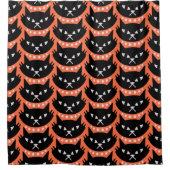 Midden-Eeuw Modern Atomic Cat Pattern Douchegordijn (Voorkant)