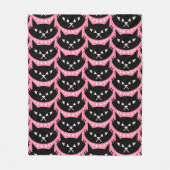 Midden-Eeuw Modern Atomic Cat Pattern Fleece Deken (Voorkant)