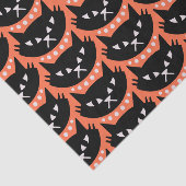 Midden-Eeuw Modern Atomic Cat Pattern Tissuepapier (Detail)