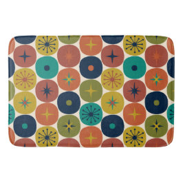 Midden eeuw Modern Atomic Future Retro Patroon Badmat