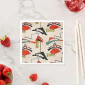 Midden eeuw Modern Atomic Papier servetten (Insitu)