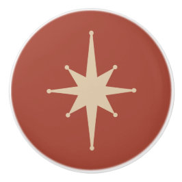 Midden eeuw Modern Atomic Starburst Retro Minimal Keramische Knop
