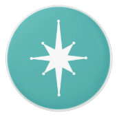 Midden eeuw Modern Atomic Starburst Retro Minimal Keramische Knop (Voorkant)