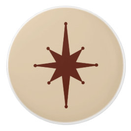 Midden eeuw Modern Atomic Starburst Retro Minimal Keramische Knop