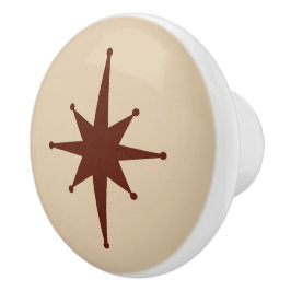 Midden eeuw Modern Atomic Starburst Retro Minimal Keramische Knop