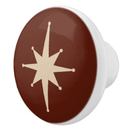 Midden eeuw Modern Atomic Starburst Retro Minimal Keramische Knop