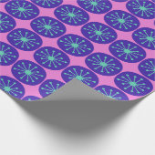 Midden-Eeuw Modern Atomic Stippen Bold Retro Patte Cadeaupapier (Hoek)