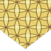 Midden Eeuw Modern Atomische Print - Mosterd Goud Tafelkleed (Gekanteld)