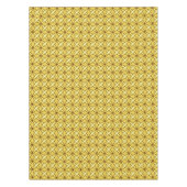 Midden Eeuw Modern Atomische Print - Mosterd Goud Tafelkleed (Voorkant)