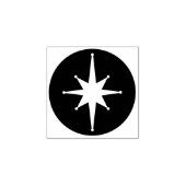 Midden Eeuw Modern Atomische Retro Sterrenexplosie Rubberstempel (Afrduk)