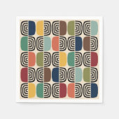 Midden Eeuw Modern Atomtijdperk Servet (Voorkant)