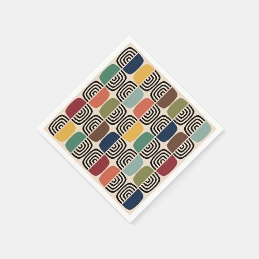 Midden Eeuw Modern Atomtijdperk Servet (Hoek)