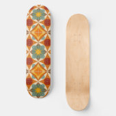 Midden eeuw modern atoom stervenspatroon persoonlijk skateboard (Voorkant)