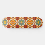 Midden eeuw modern atoom stervenspatroon persoonlijk skateboard (Horizontaal)