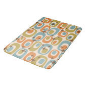 Midden eeuw modern atoompatroon badmat (Gekanteld)