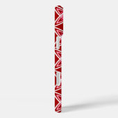 Midden eeuw modern atoomprint - donkerrood Case-Mate iPhone case (Achterkant / Rechts)