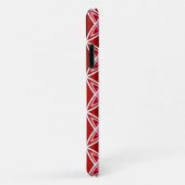Midden eeuw modern atoomprint - donkerrood Case-Mate iPhone case (Achterkant/rechts)