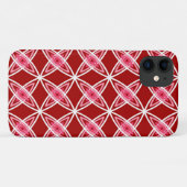 Midden eeuw modern atoomprint - donkerrood Case-Mate iPhone case (Achterkant (horizontaal))