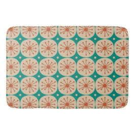 Midden eeuw modern atoomstippen retro patroon  badmat