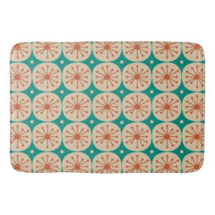 Midden eeuw modern atoomstippen retro patroon  badmat