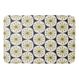 Midden eeuw modern atoomstippen retro patroon badmat