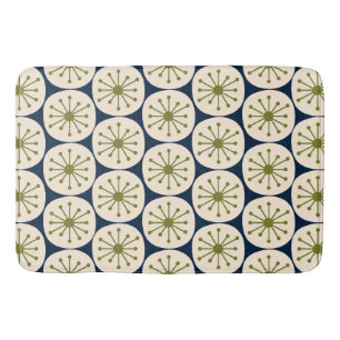 Midden eeuw modern atoomstippen retro patroon badmat
