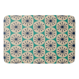 Midden eeuw modern atoomstippen retro patroon badmat