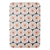 Midden eeuw modern atoomstippen retro patroon badmat (Voorkant Verticaal)