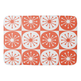 Midden eeuw modern atoomstippen retro patroon  badmat