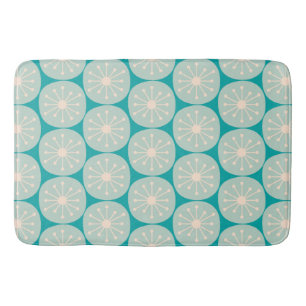 Midden eeuw modern atoomstippen retro patroon badmat