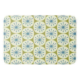 Midden eeuw modern atoomstippen retro patroon badmat