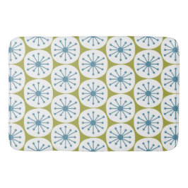 Midden eeuw modern atoomstippen retro patroon badmat